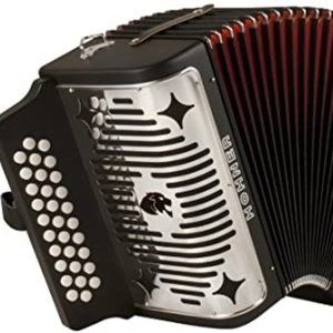 Hohner Panther G/C/F 3-Row Diatonic Accordion - Bl